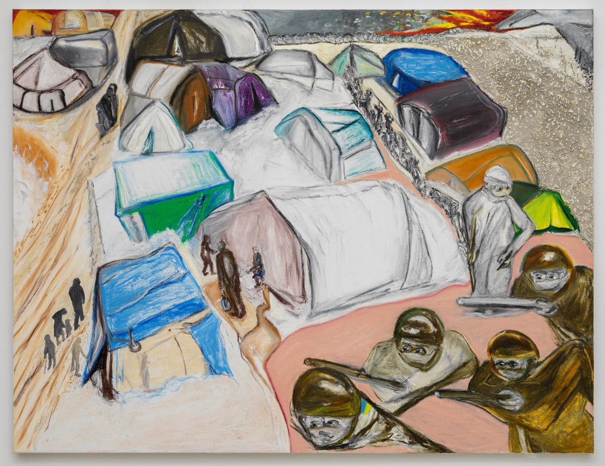 Jacqueline de Jong, Idlib in the Snow, 2022
