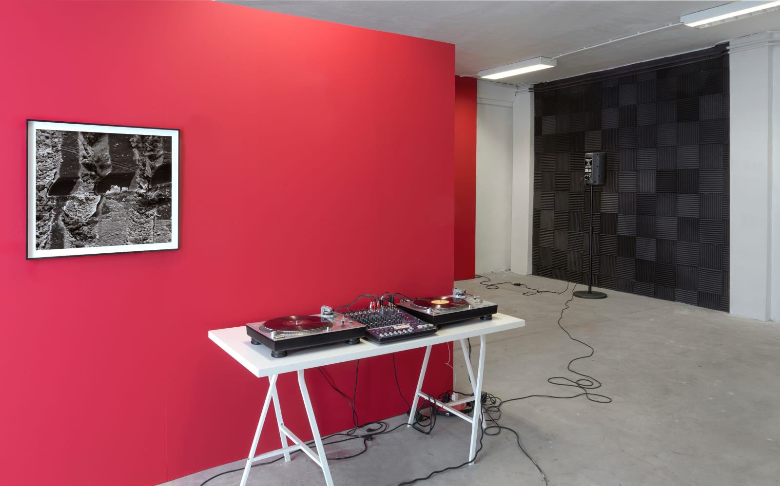 Raúl Ortega Ayala, Field note 22-03-21 – WD 13.3mm (x 500 view of recovered vinyl via Electron Microscope), 2023