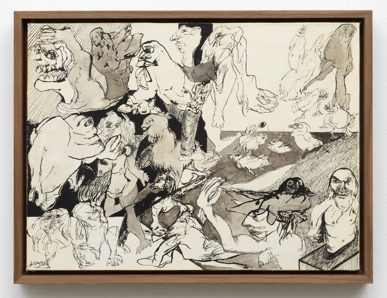 Jacqueline de Jong, Untitled (TV drawings series), 1973