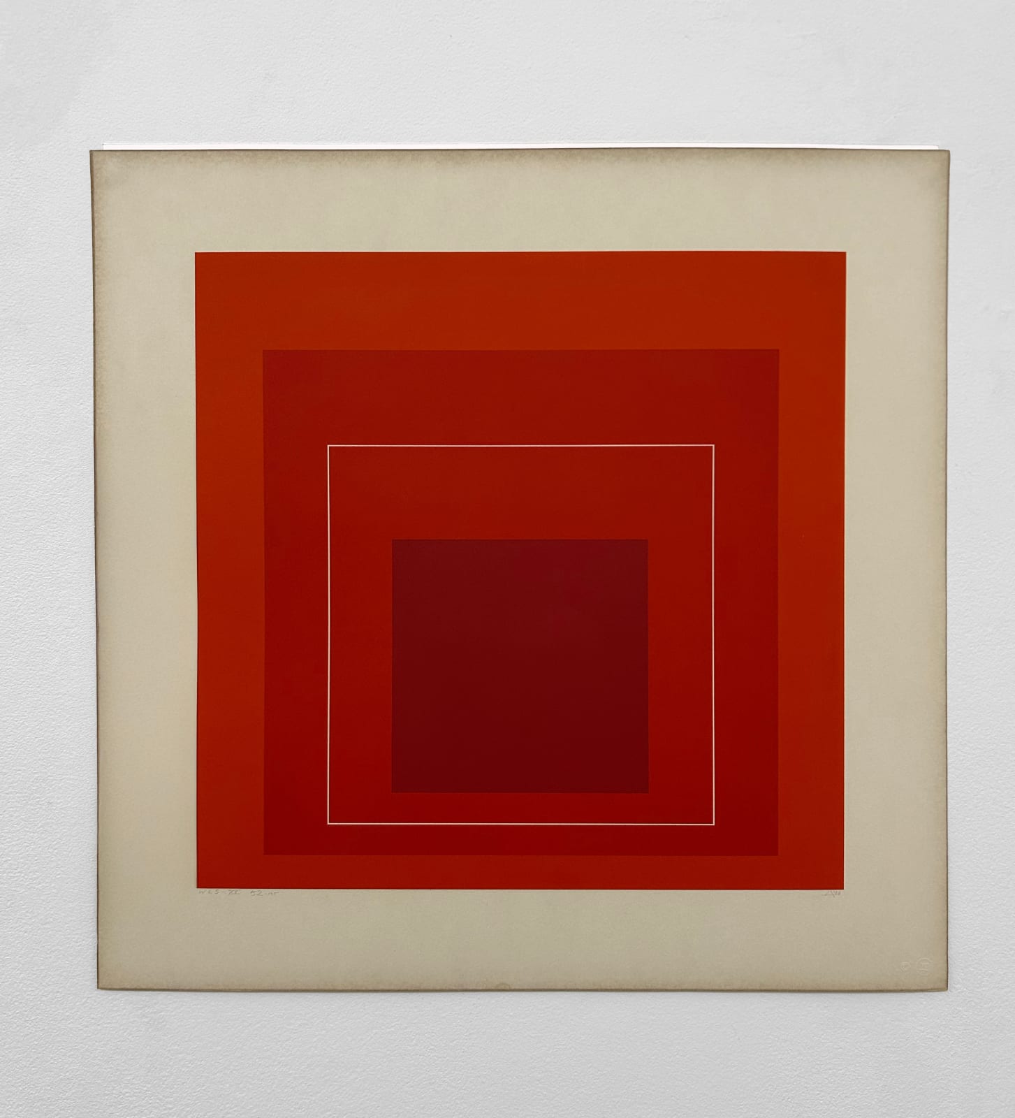 Josef Albers, WLS – XV from White Line Square Series II, 1966