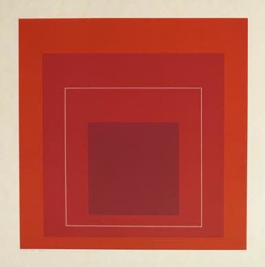 Josef Albers, WLS – XV from White Line Square Series II, 1966