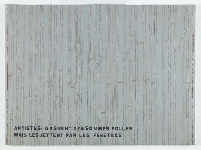 Adel Abdessemed, Cocorico painting, Artistes. Gagnent des sommes folles mais les jettent par les fenetres, 2017-2018