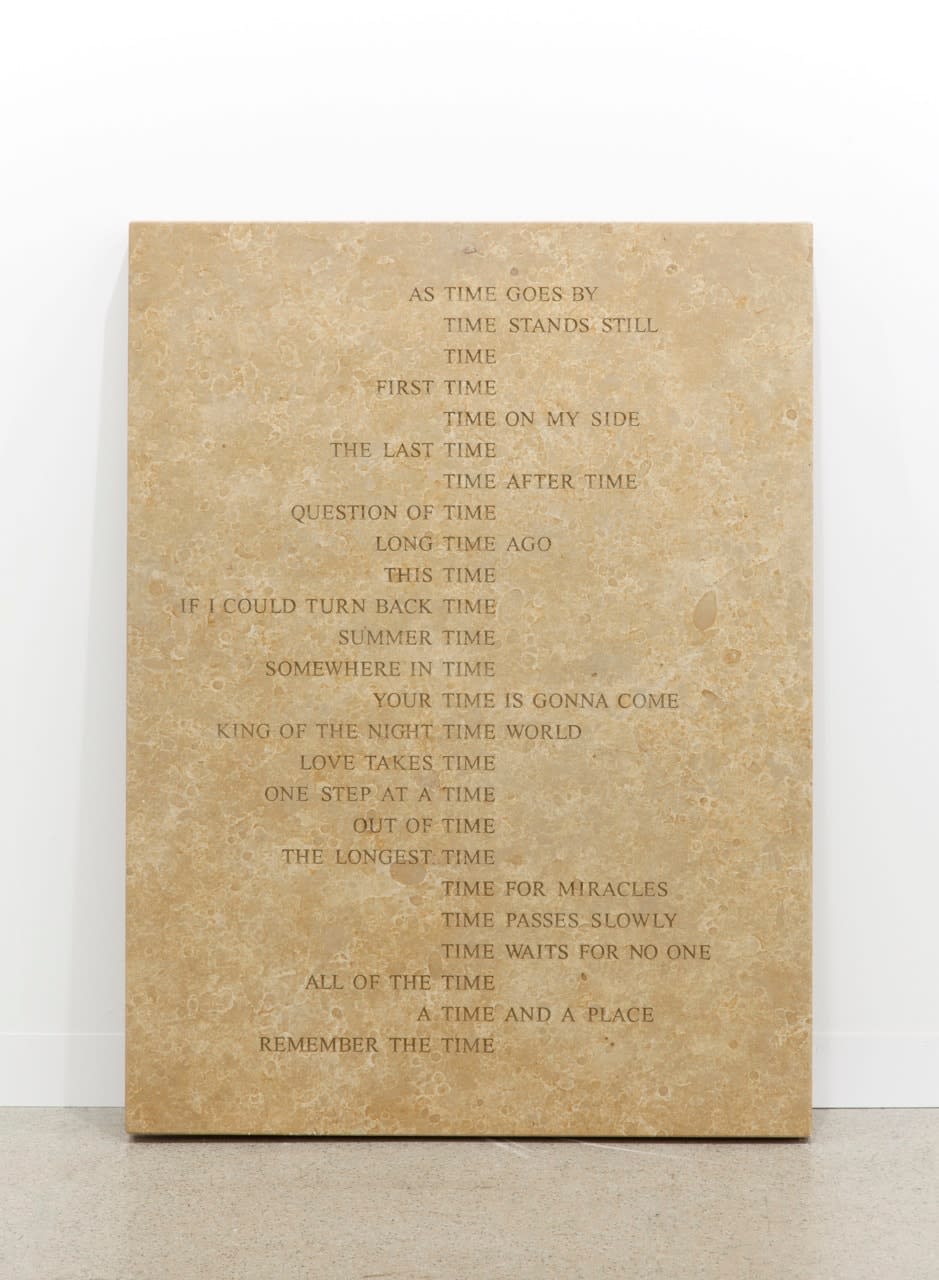 Jonathan Monk, Time Stone, 2014