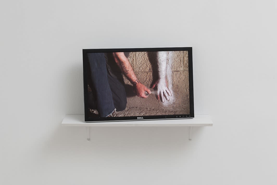 Douglas Gordon, Molotov action, Jerusalem stone, 2012