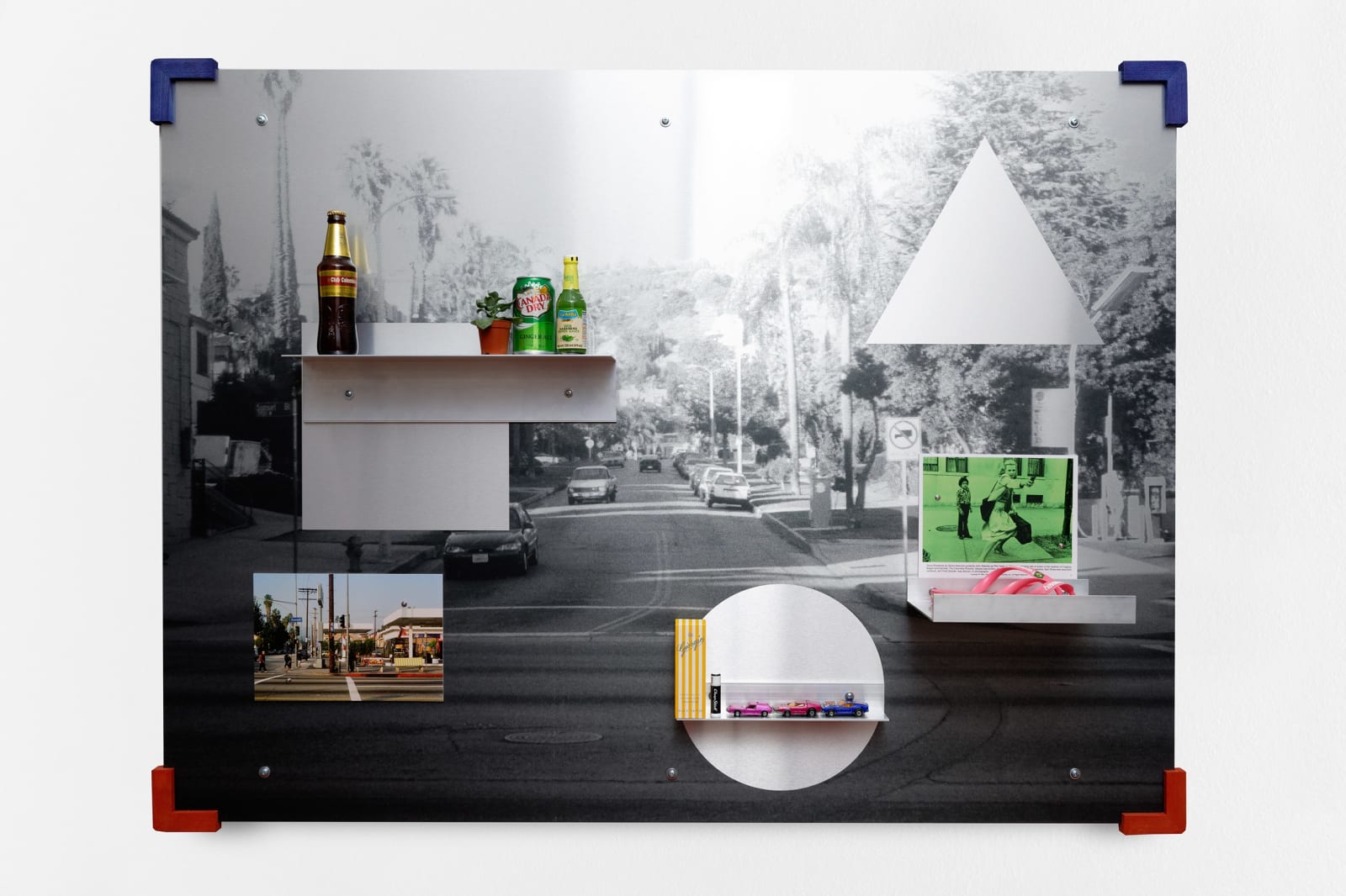 Jonathan Monk, Metallic Sunset with Additional Information I, 2022