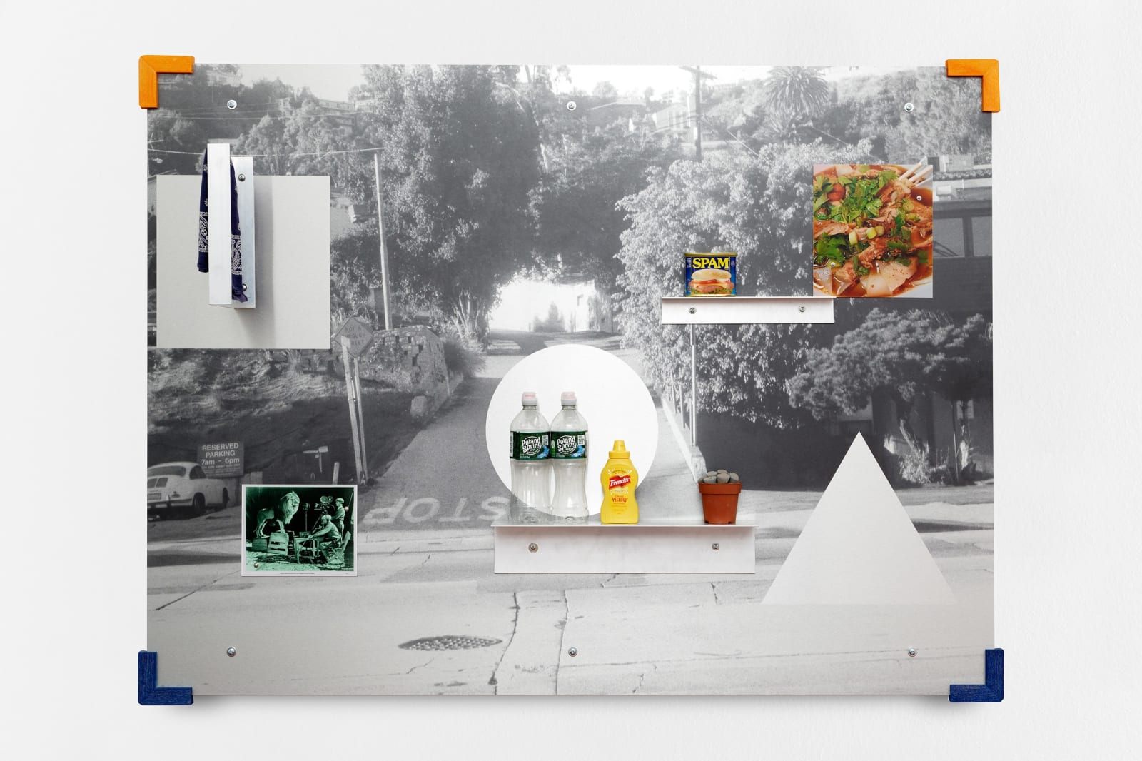 Jonathan Monk, Metallic Sunset with Additional Information VI, 2022