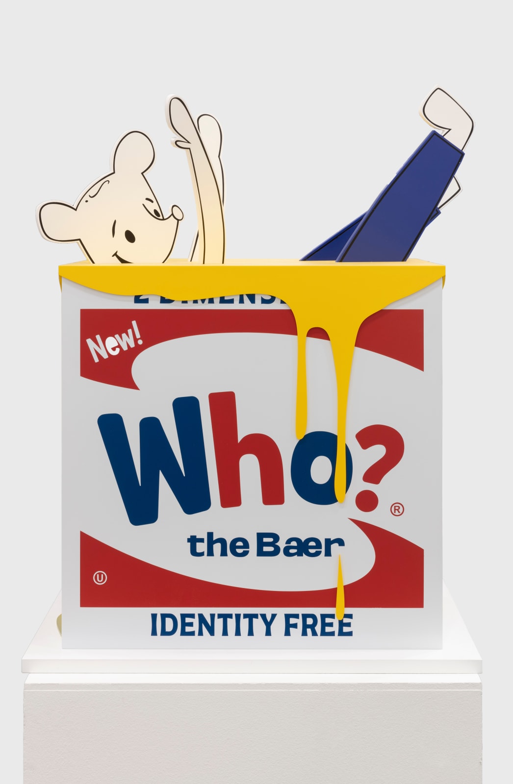 Simon Fujiwara, Who’s a product? (Baby Blue), 2023