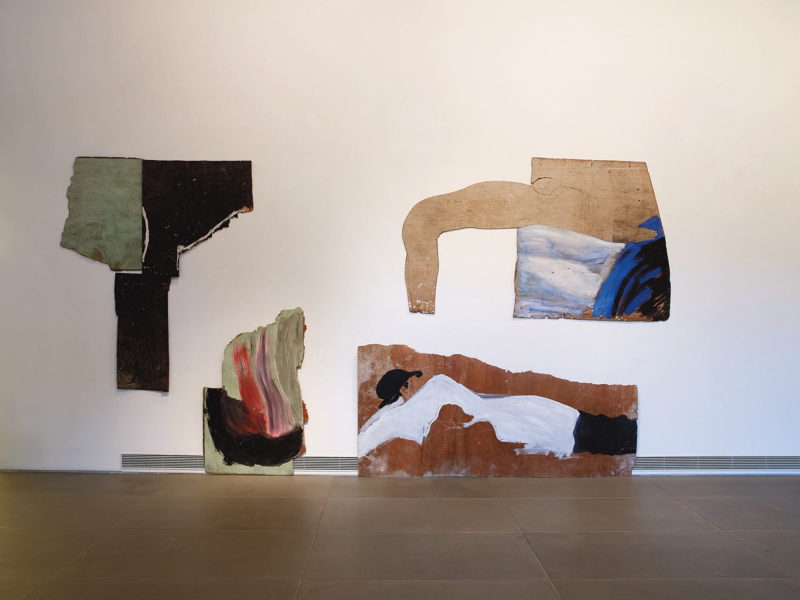 Yudith Levin, Reclining Figure and Bather, 1981