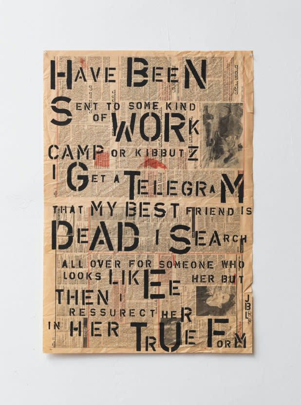 Jenifer Bar Lev, Have Been Sent to Some Kind Of Work, 1988