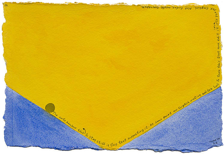 Nedko Solakov, Stories in Colour (72), 2017