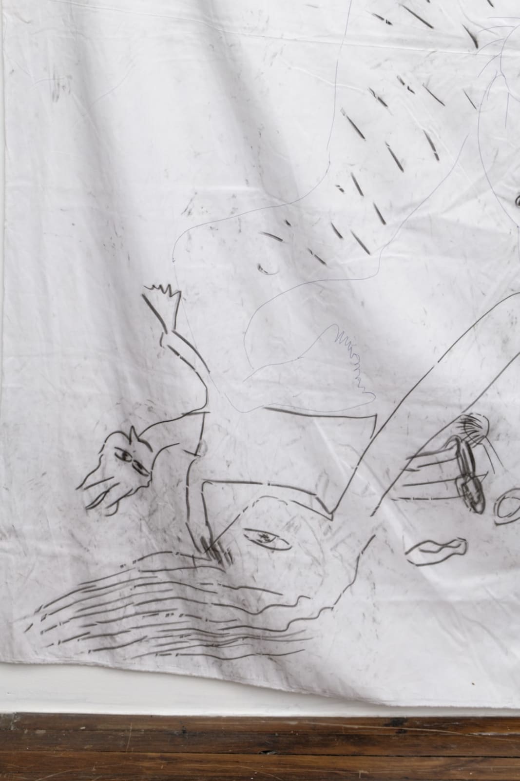 Aysha E Arar, What if the freckles on this face became rain and gave water to the children of Gaza? - ماذا لو صار نمشُ هذا الوجهِ مطراً وسقى اطفال غزة؟, 2023