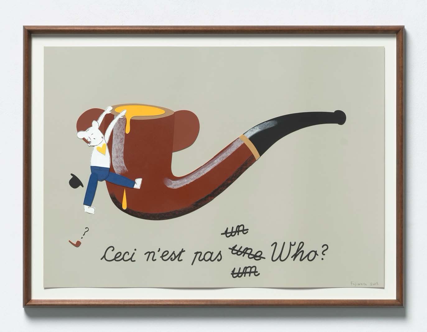 Simon Fujiwara, Ceci n'est pas un une um Who? (Big Drop), 2023