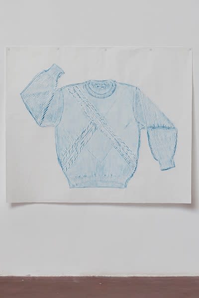 Jennifer Bornstein, Sweater with Leather trim, 2016