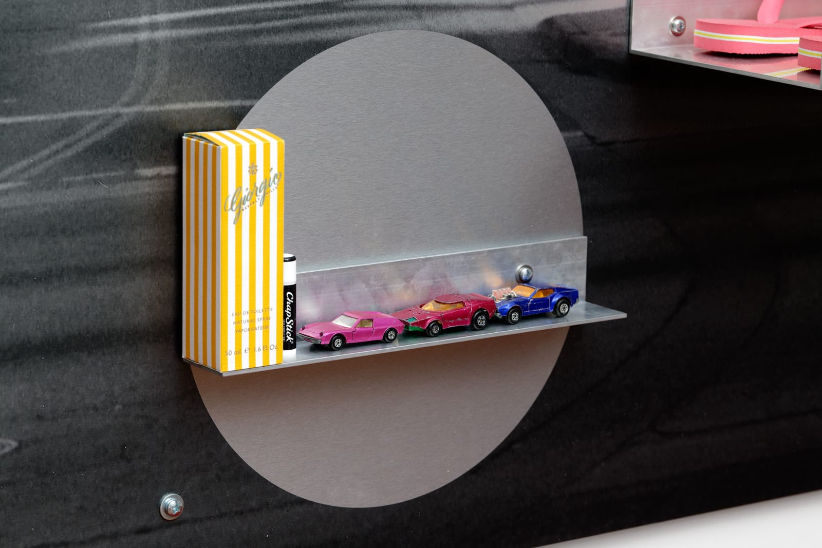 Jonathan Monk, Metallic Sunset with Additional Information I, 2022