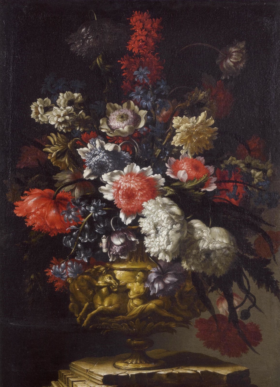 Andrea Scacciati, Still life with flowers in a vase