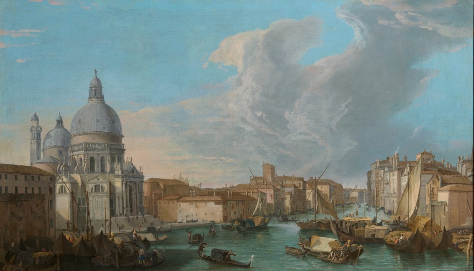 Luca Carlevarijs, View of the Canal Grande with Church of Santa Maria della Salute