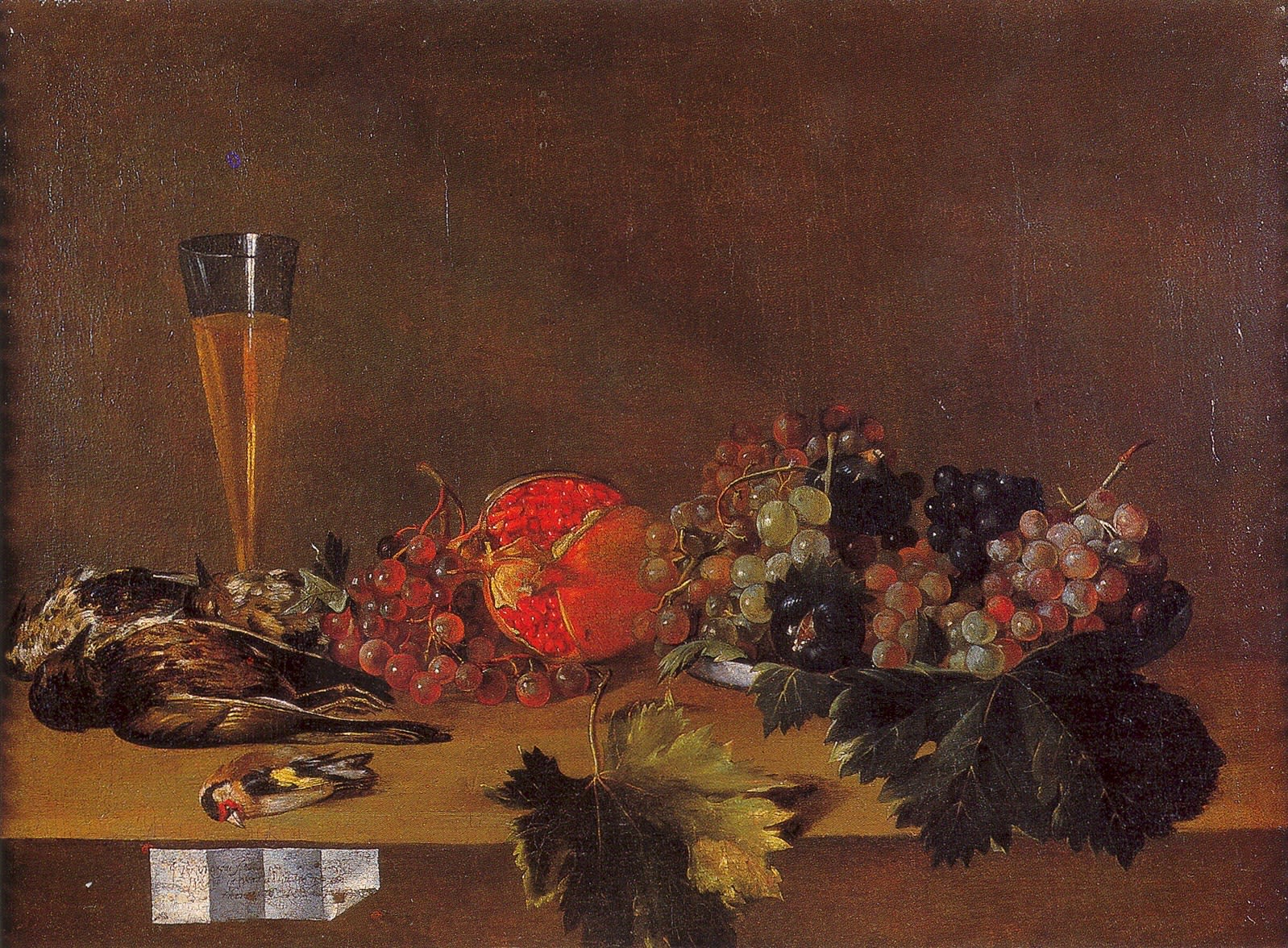 Carlo Francesco Nuvolone, Still life with grapes, apples, figs, pumpkin and a stand of figs; Still life with a flute, grapes, a pomegranate and game