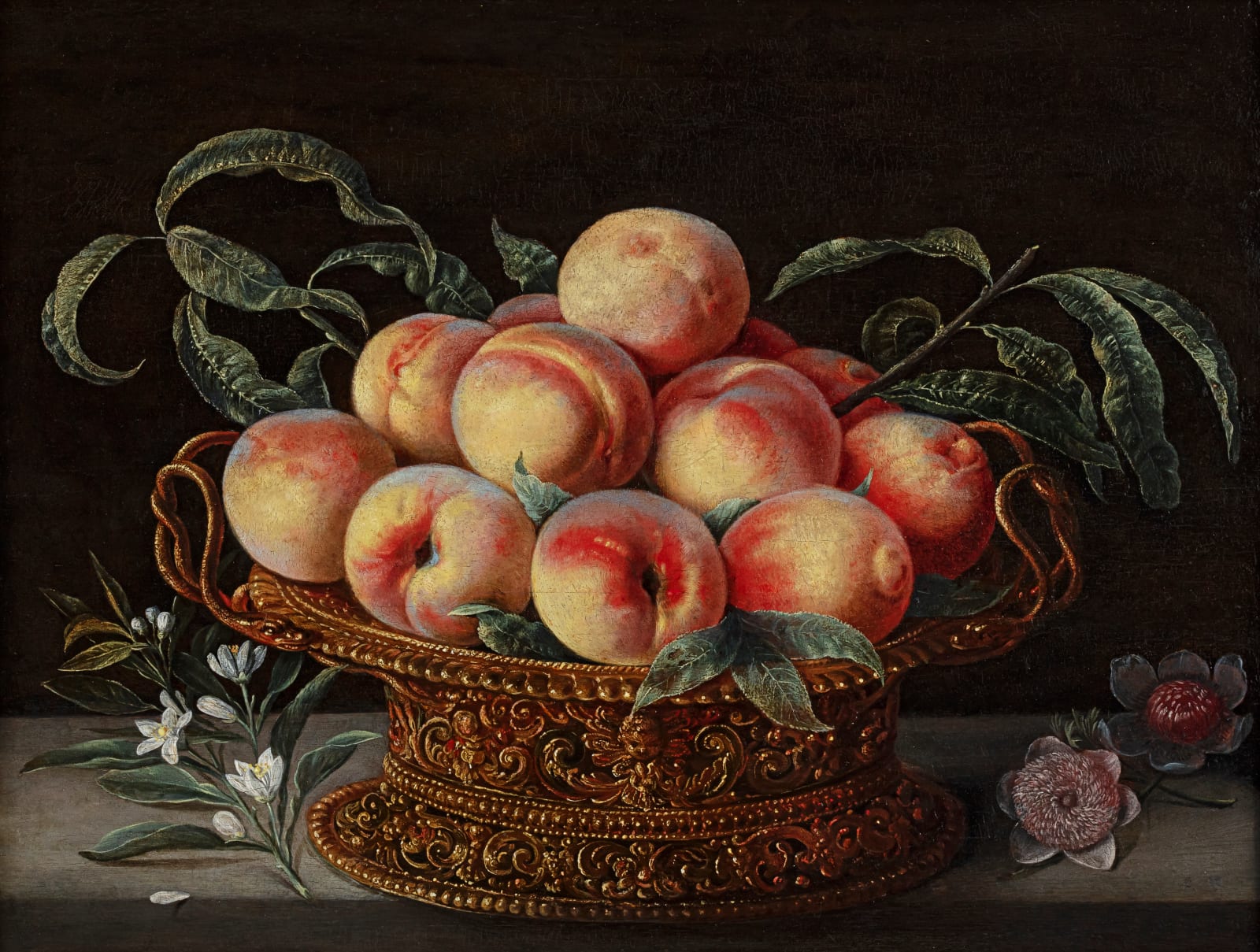 Panfilo Nuvolone, Peaches in a Golden Basket