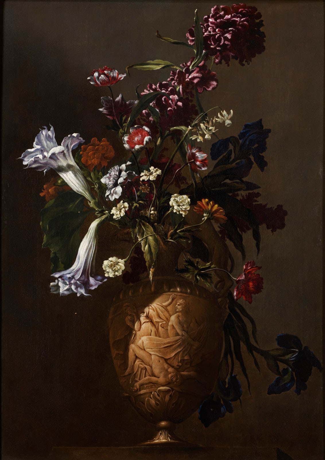 Mario Nuzzi, also called Mario dei Fiori, Still life of flowers in a vase