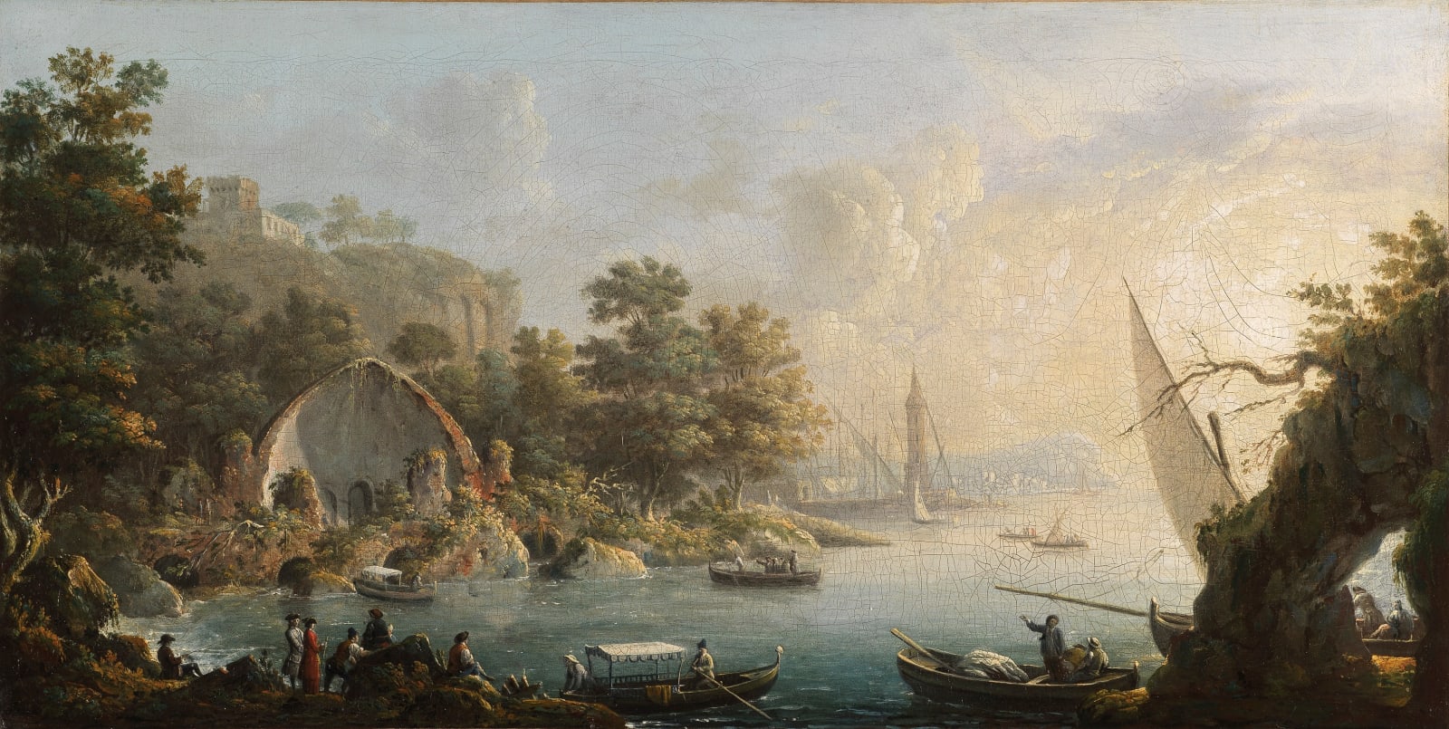 Carlo Bonavia and Jacopo Fabris, View of Baia with the Temple of Diana / View of Baia with the Temple of Venus