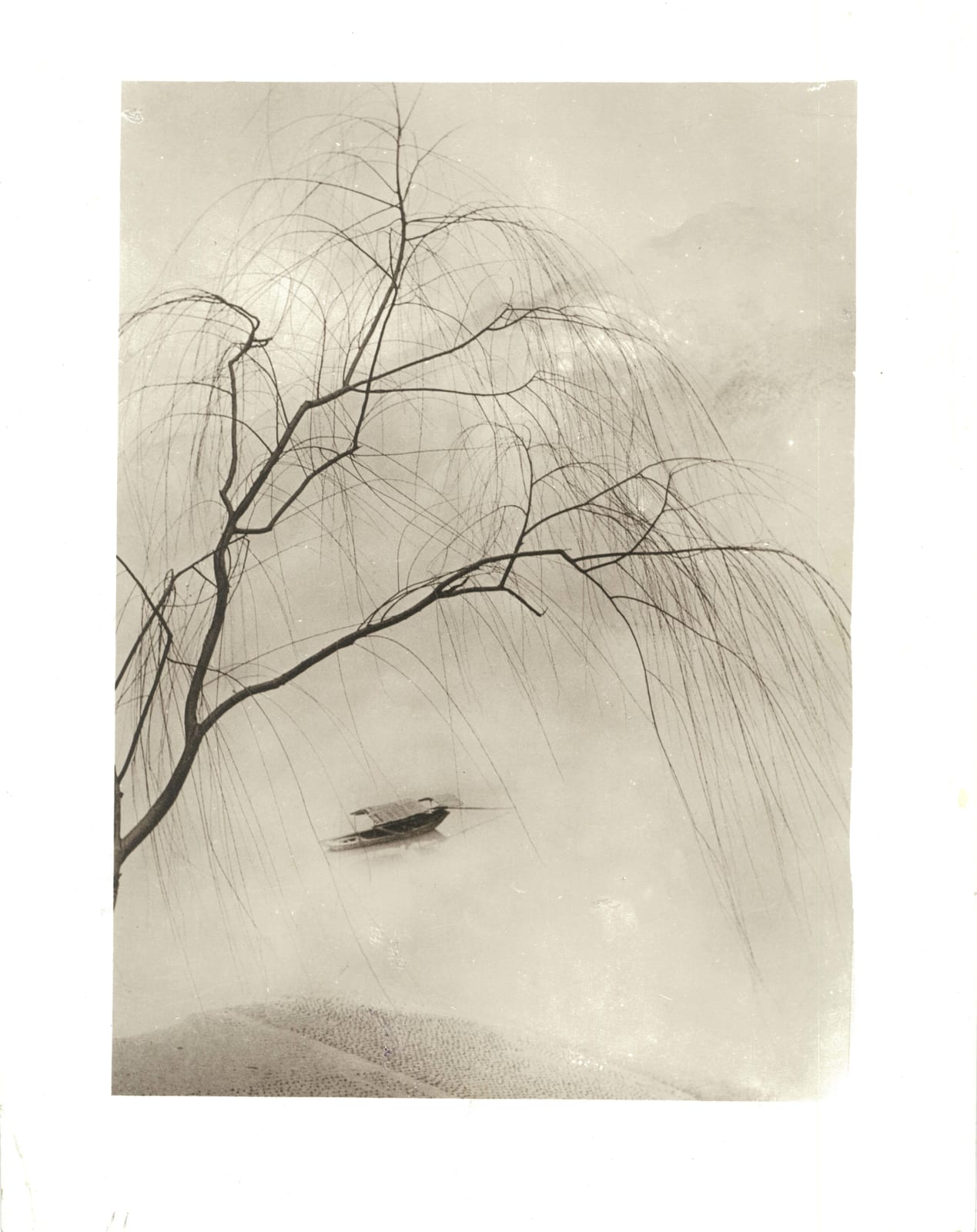 郎靜山 Lang Jingshan, 曉風殘月 Spring Fantasia, 1945, printed in 1970s