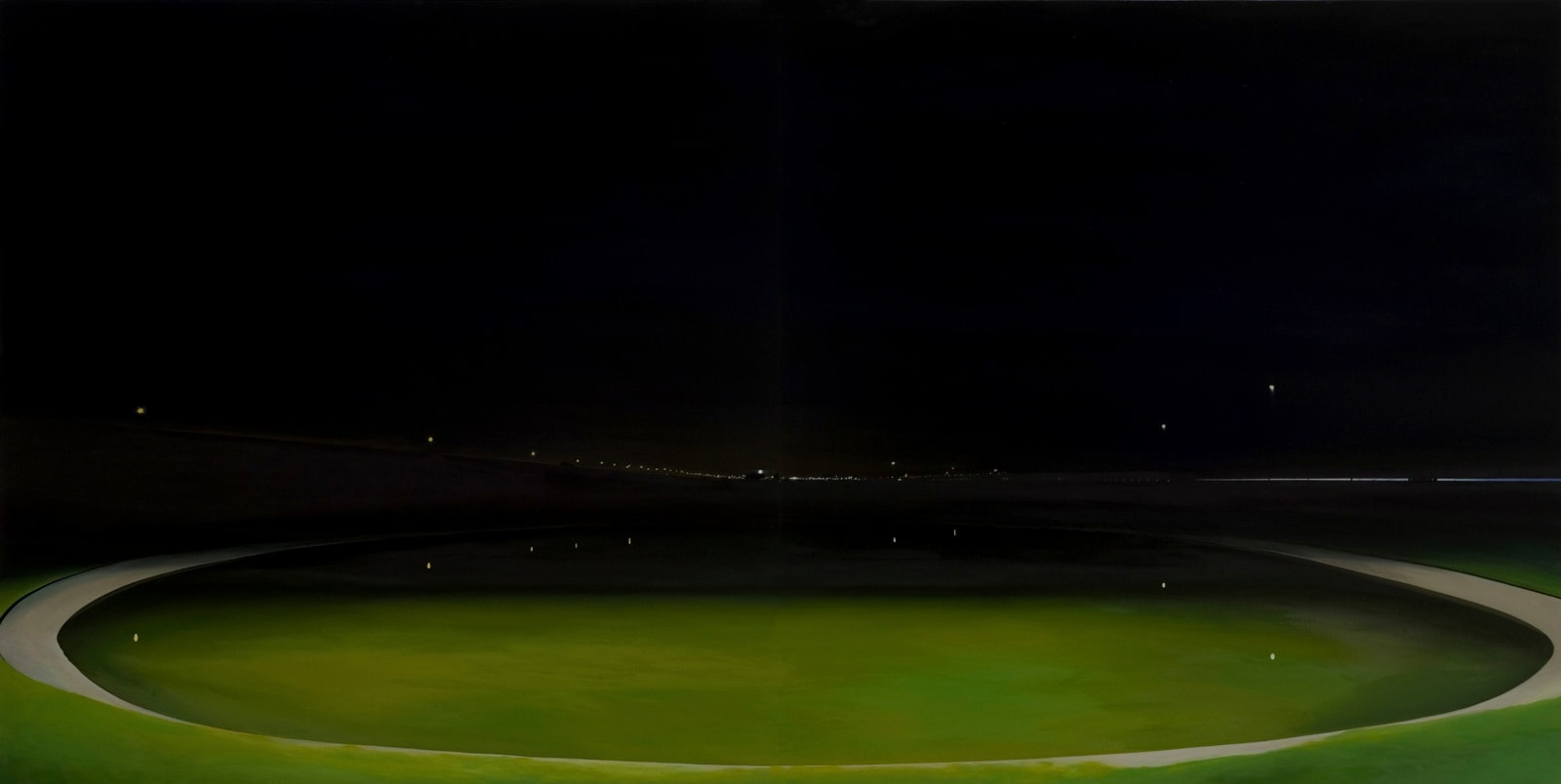 廖震平Liao Zen-Ping, 夜晚的人造湖 Artificial Lake at Night, 2008