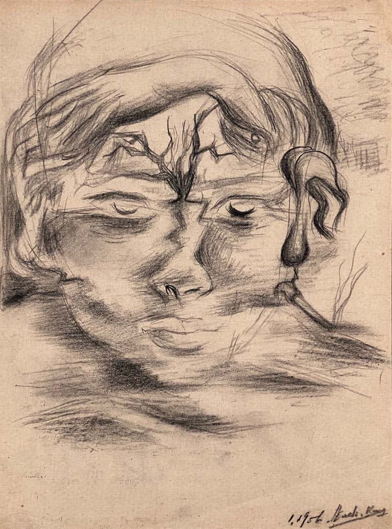 霍剛 Ho Kan, 無題 Untitled, 1956
