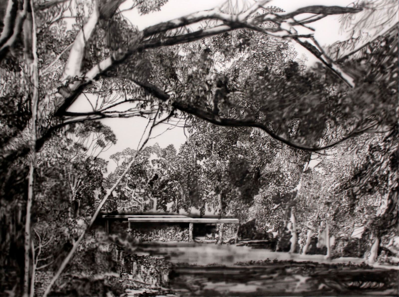 Eamon O'Kane, Case Study House, Richard Neutra (Black mirror), 2016