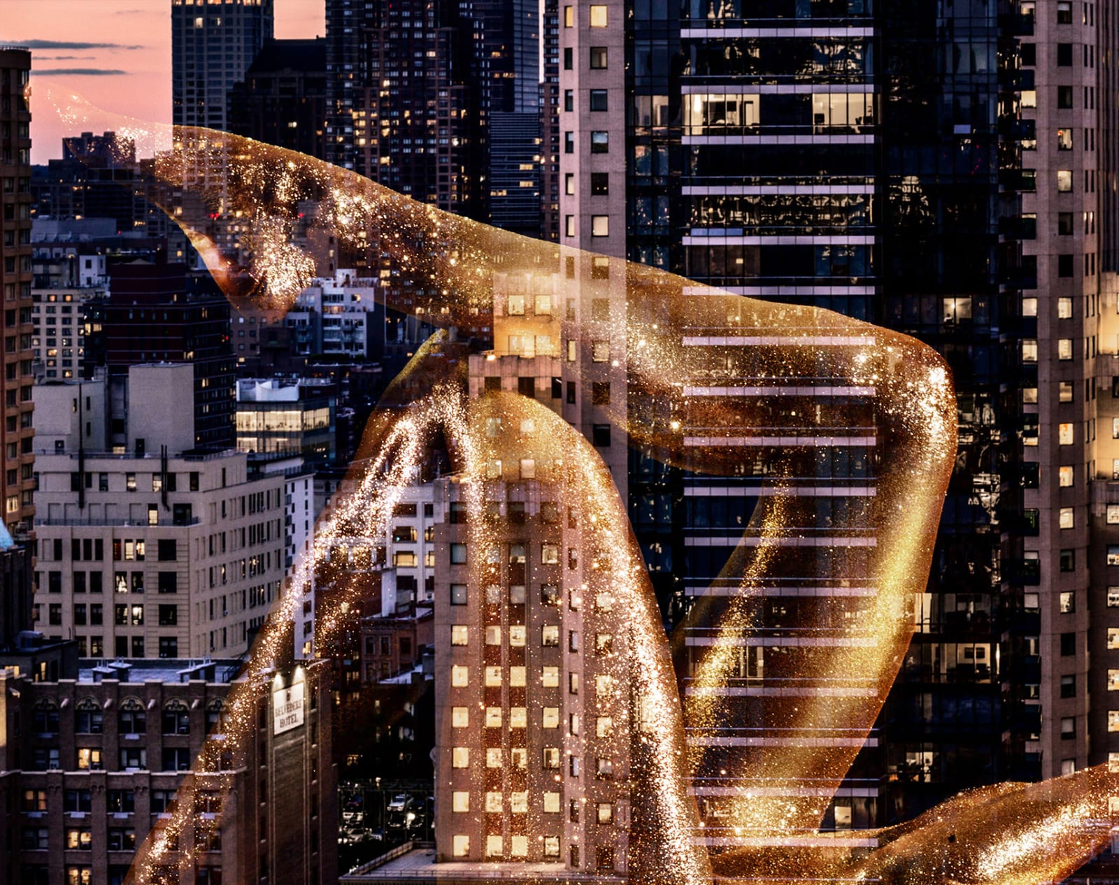 David Drebin, Golden Dream, Diamond Dust, 2020