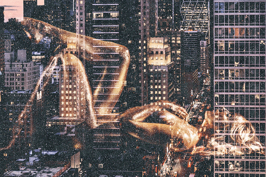 David Drebin, Golden Dream, Diamond Dust, 2020