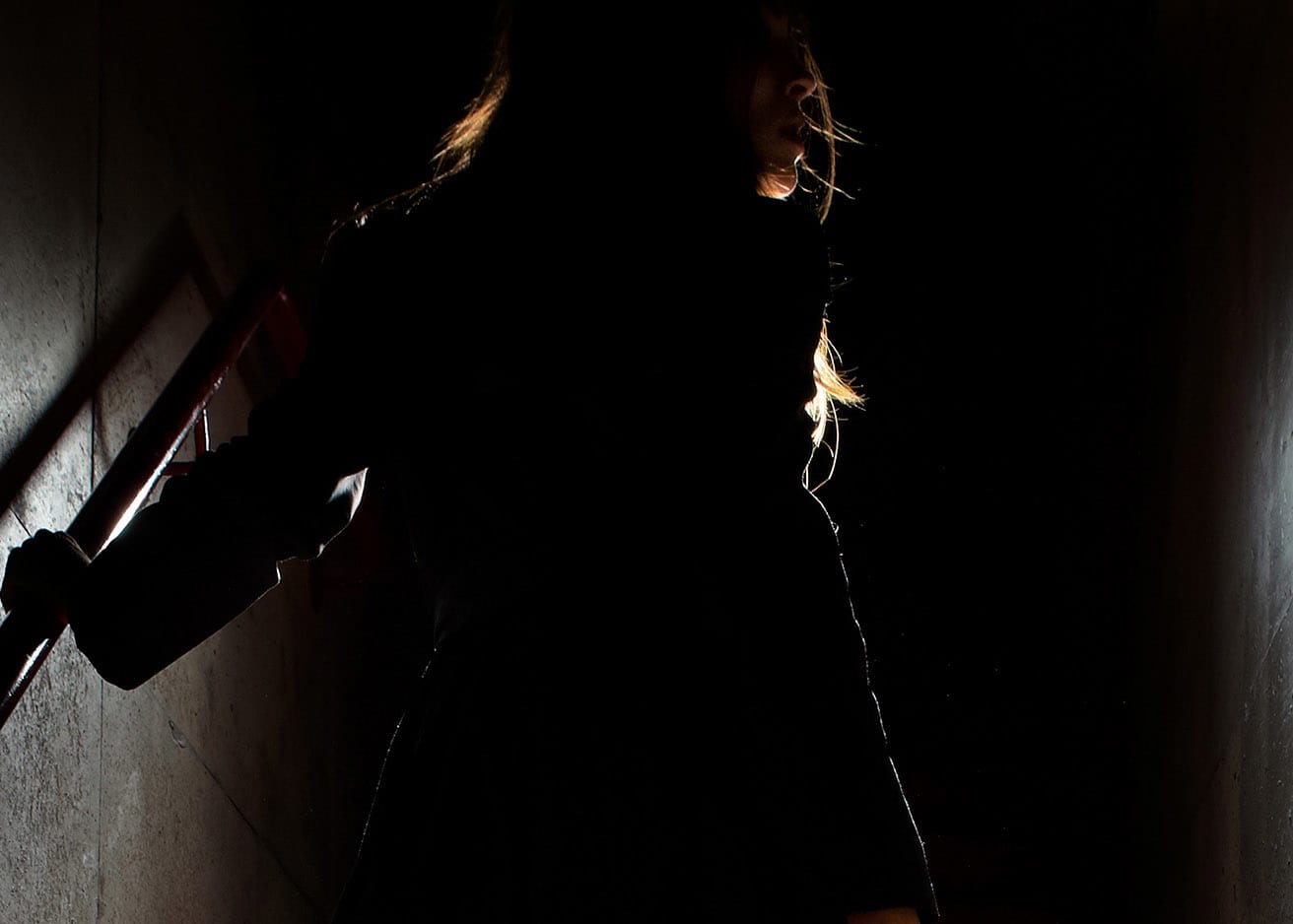 David Drebin, Girl On the Red Steps, Diamond Dust, 2020