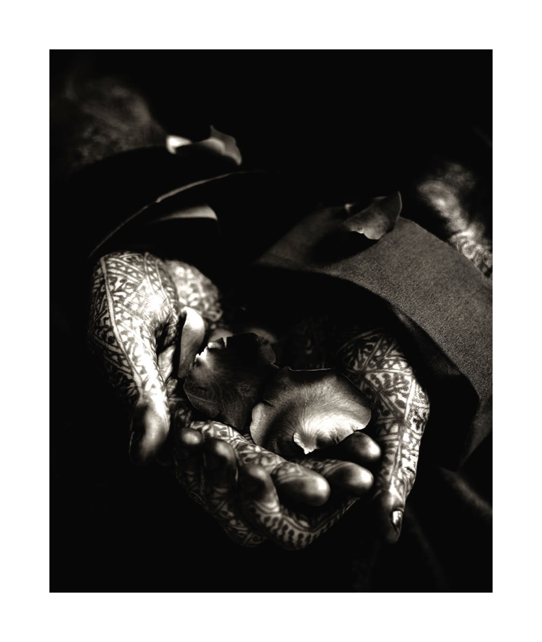 Albert Watson, The Flower Seller's Hands, Marrakesh, 1989