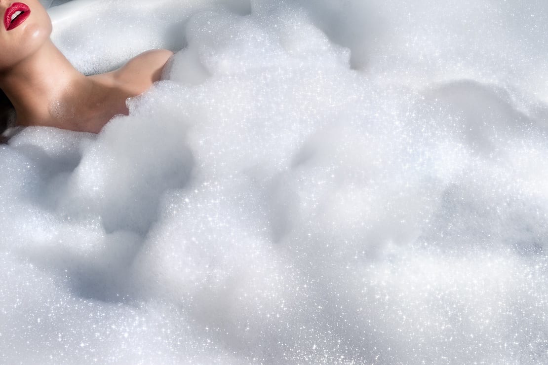 David Drebin, Lips in Bubbles, Diamond Dust, 2020