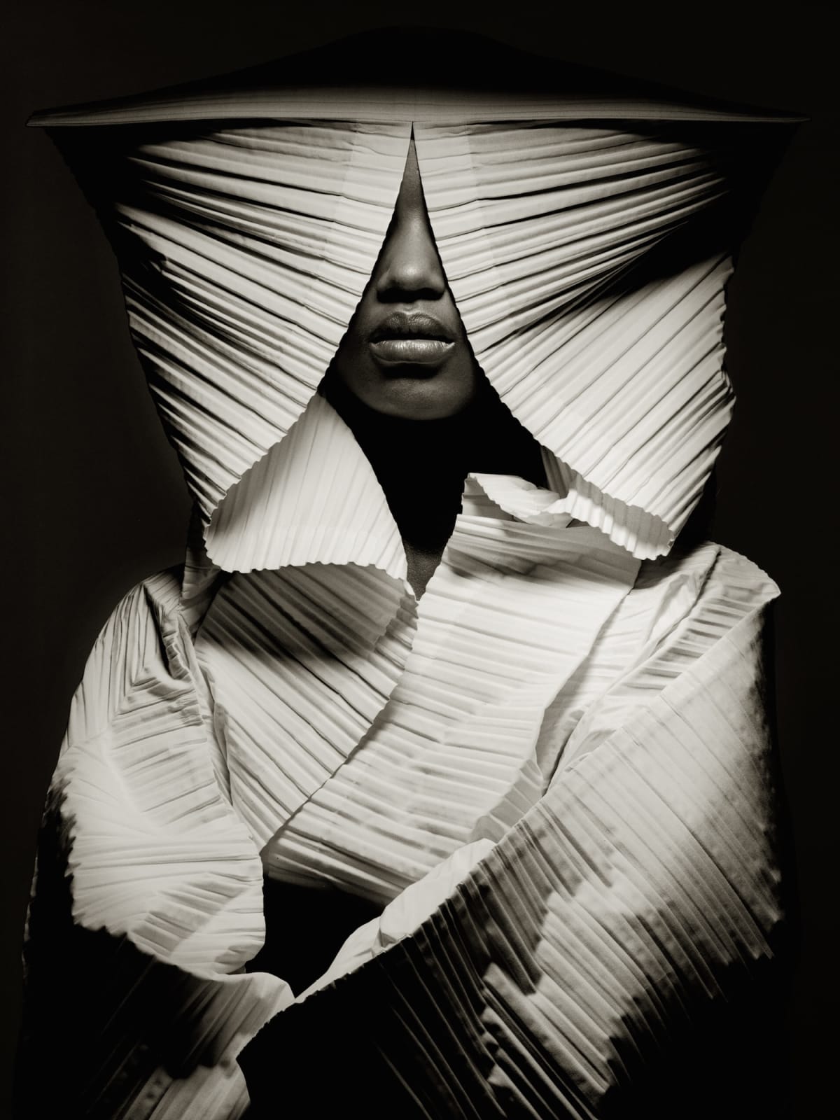 Albert Watson, Sebastian in Issey Miyake, New York City, 1989