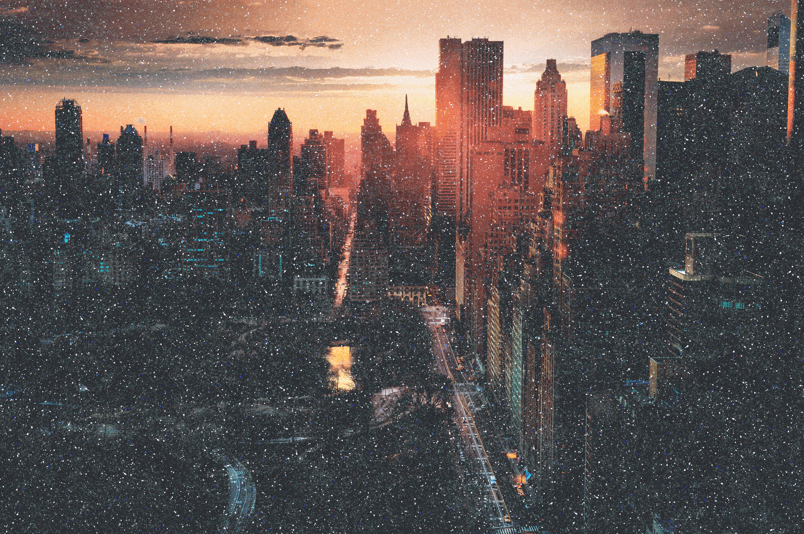 David Drebin, High Rise New York City, Diamond Dust, 2020