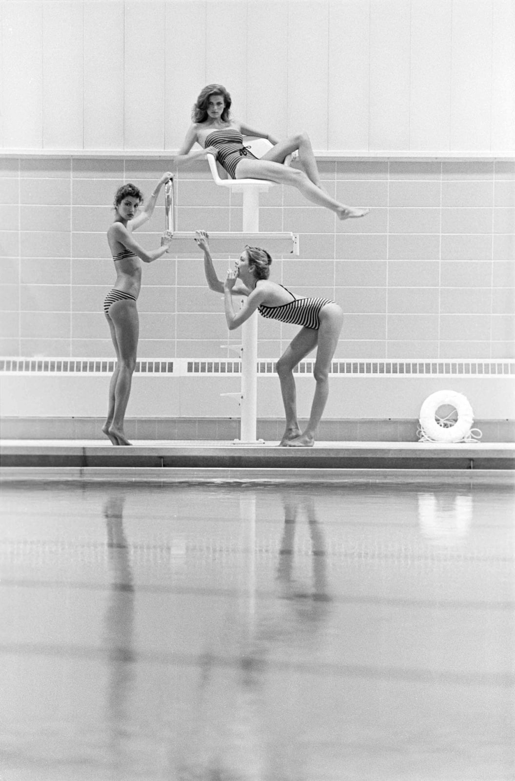 Robert Farber, Gia on a Lifeguard Stand, New York, 1979