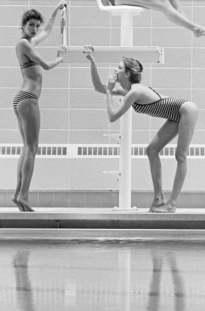 Robert Farber, Gia on a Lifeguard Stand, New York, 1979