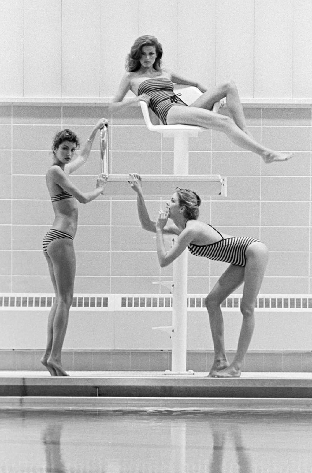 Robert Farber, Gia on a Lifeguard Stand, New York, 1979