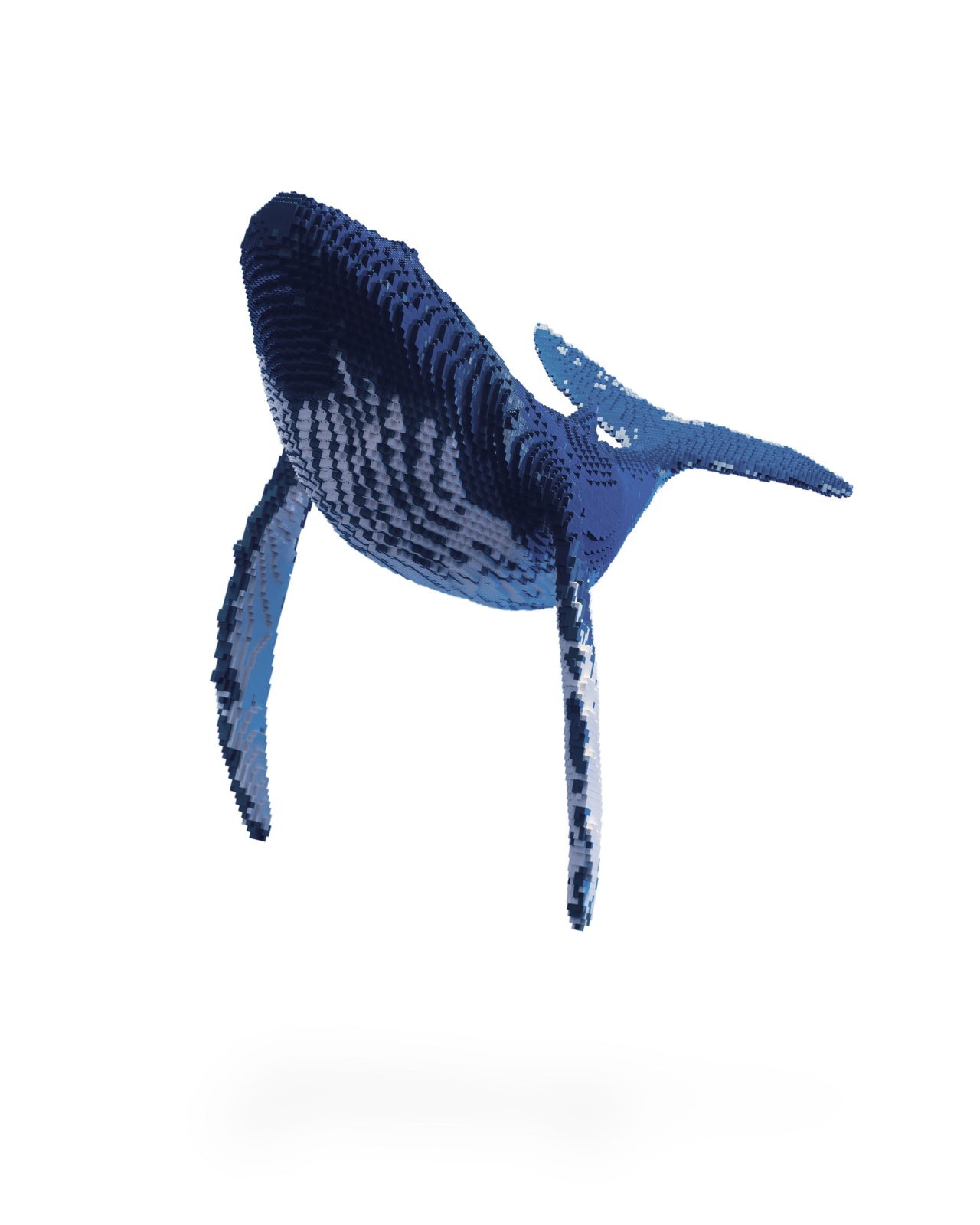 Dean West & Nathan Sawaya, Humpback Whale #2, 2019