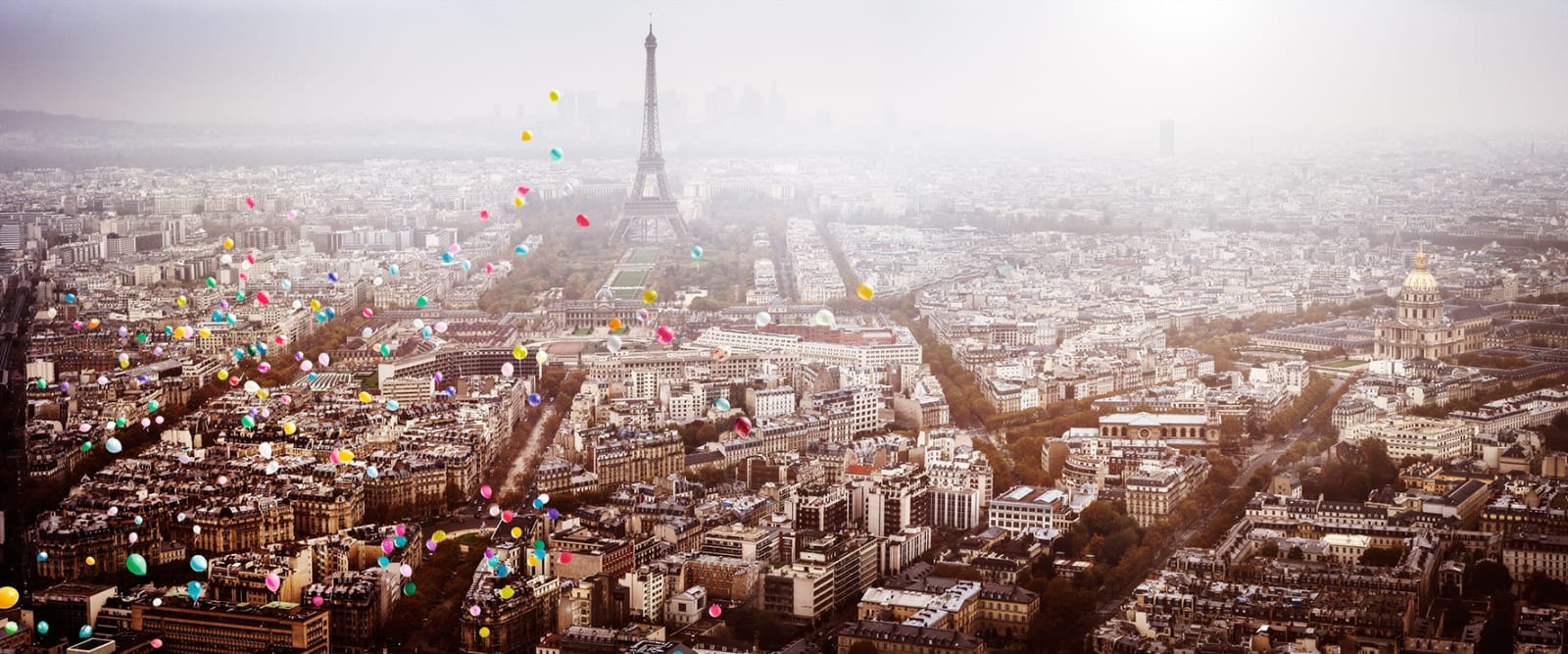 David Drebin, Balloons Over Paris Diamond Dust, 2020
