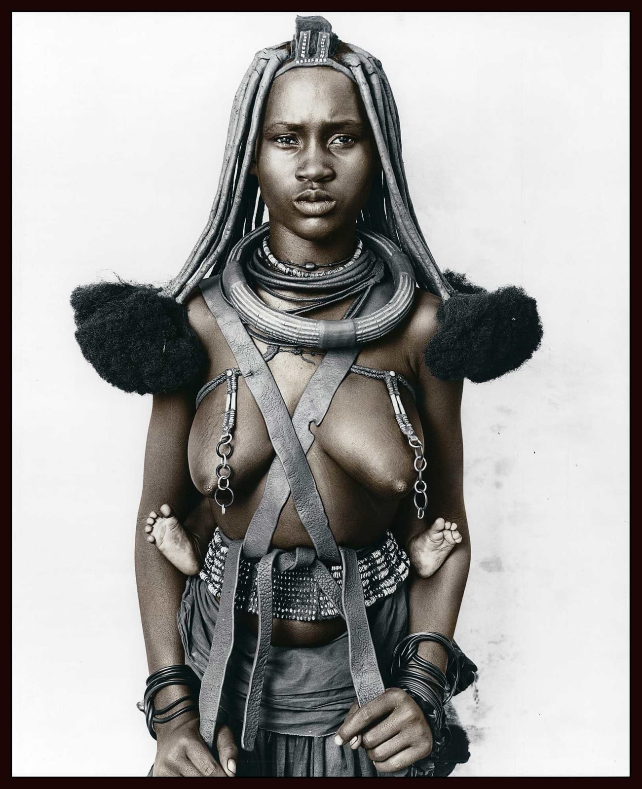 Jan C. Schlegel, Hembinda with Baby, Himba Tribe, Namibia, 2010