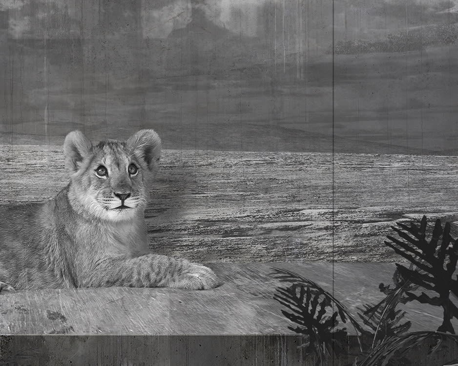 Jan Gulfoss, Lionceau devant une vitrine et Ampoule, c. 2013-2016
