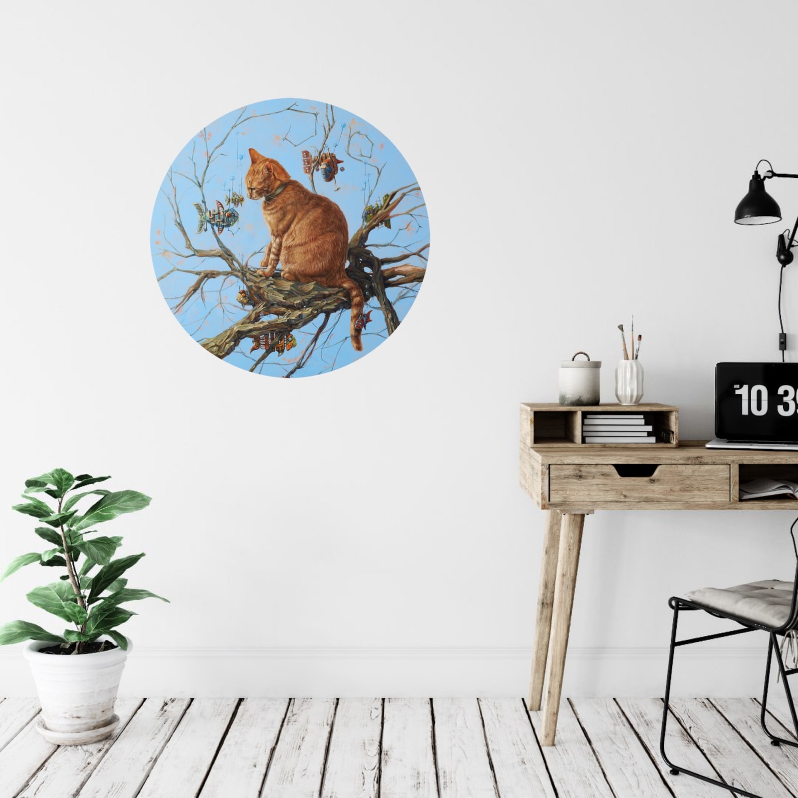 Manuel Luna, Gatos y peces conviven a veces (Cats and fish sometimes coexist), 2021