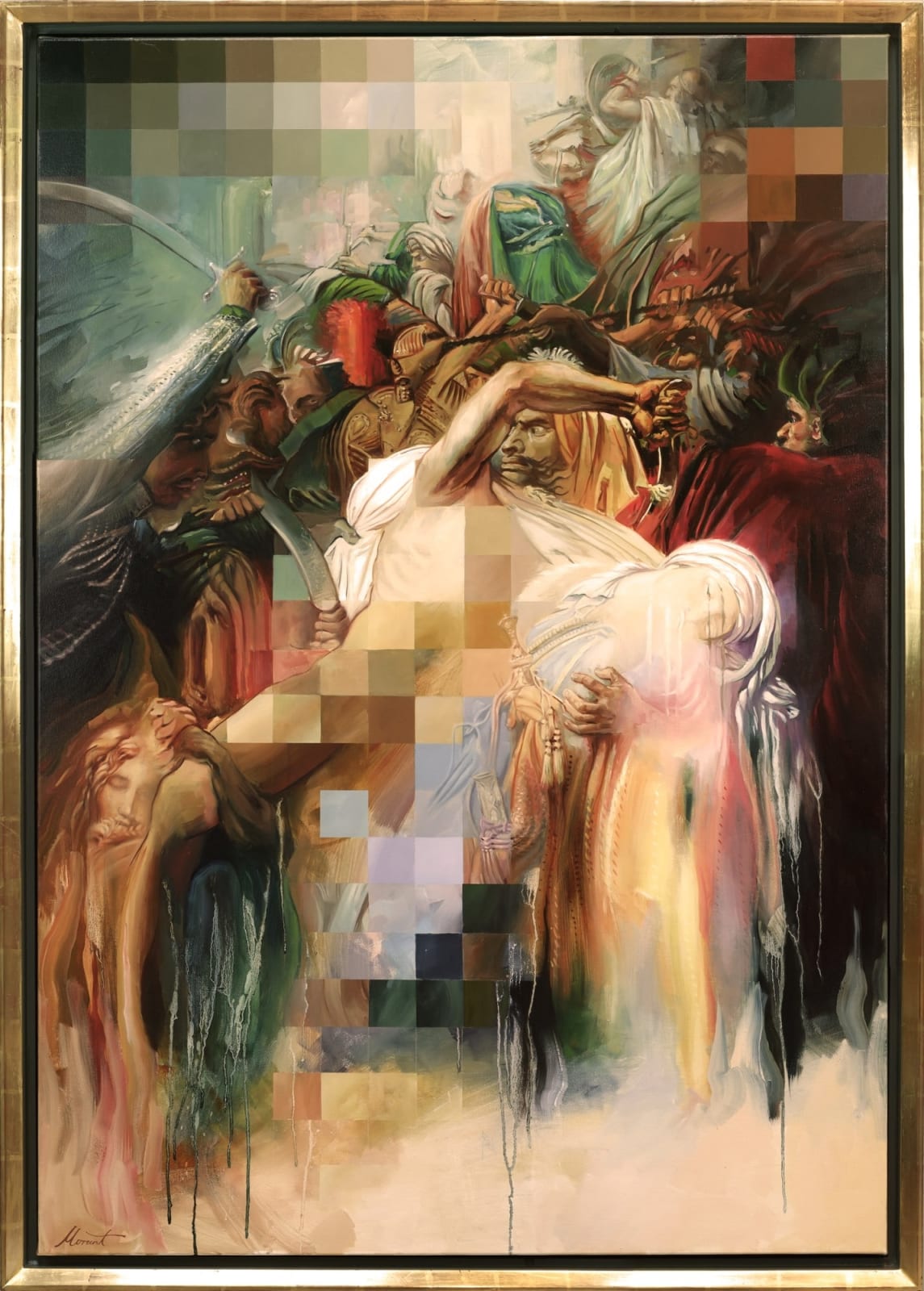 The Revolt of Cairo, baroque, masterpiece, digitized, rainbow, contemporary art, Girodet, museum art, oil painting, artwork for sale, figurative, historical, original artwork for sale, Cairo
