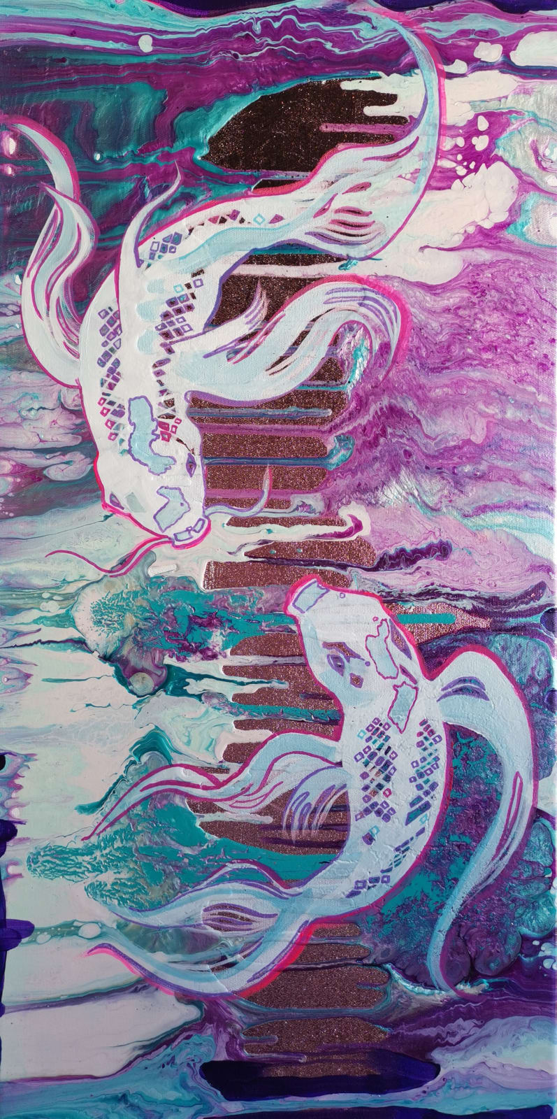 REBECCA GRANT DE LONGUEUIL, Koi Courtship