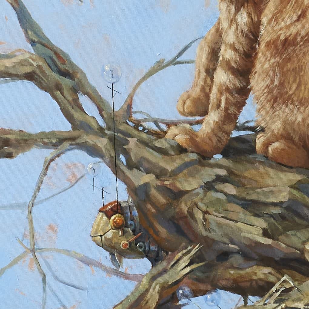 Manuel Luna, Gatos y peces conviven a veces (Cats and fish sometimes coexist), 2021