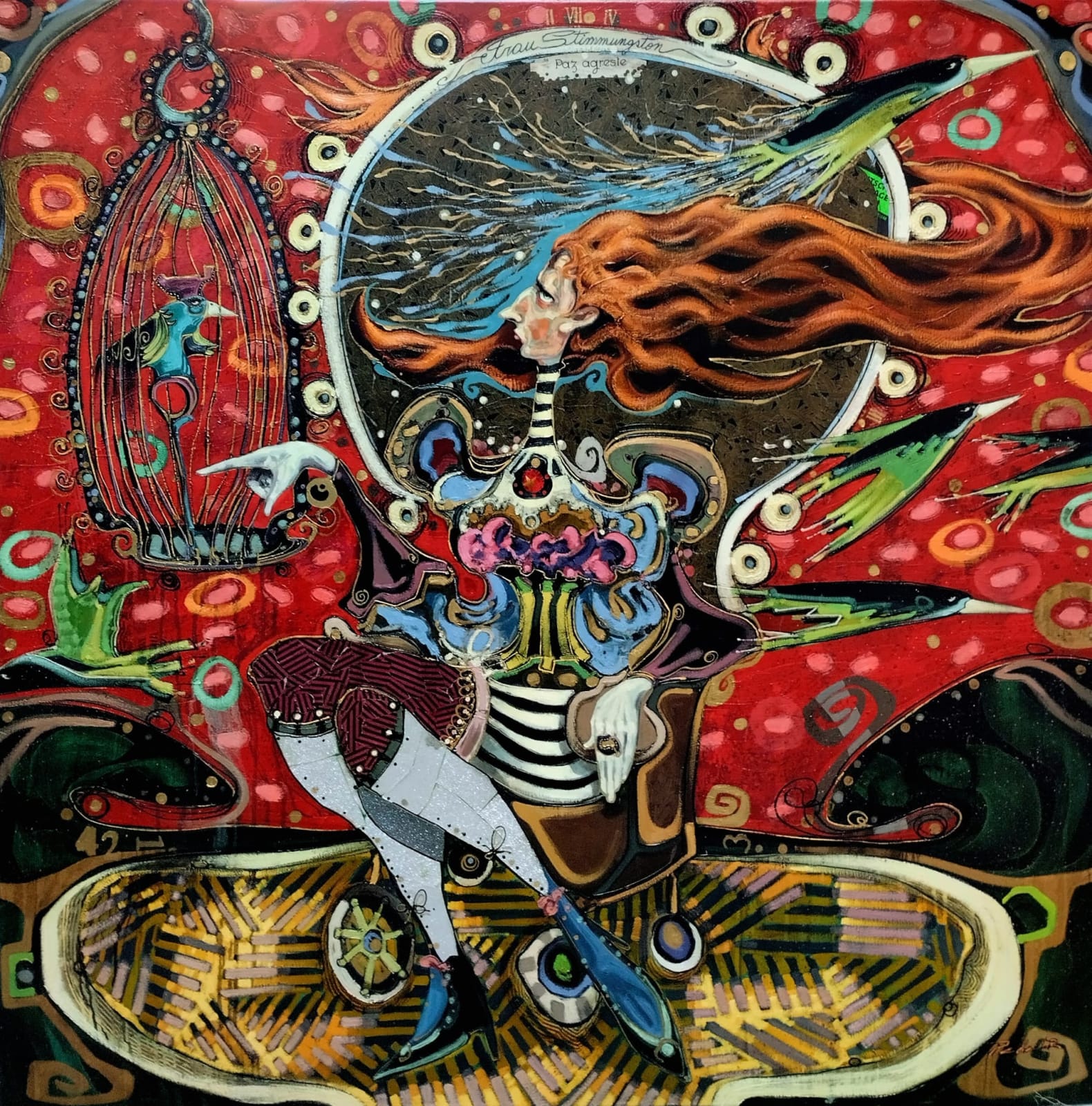 Max Pedreira, Frau Stimmungston hat den Vogelzüchter besiegt (Mrs Stimmungston defeated the bird breeder), 2023