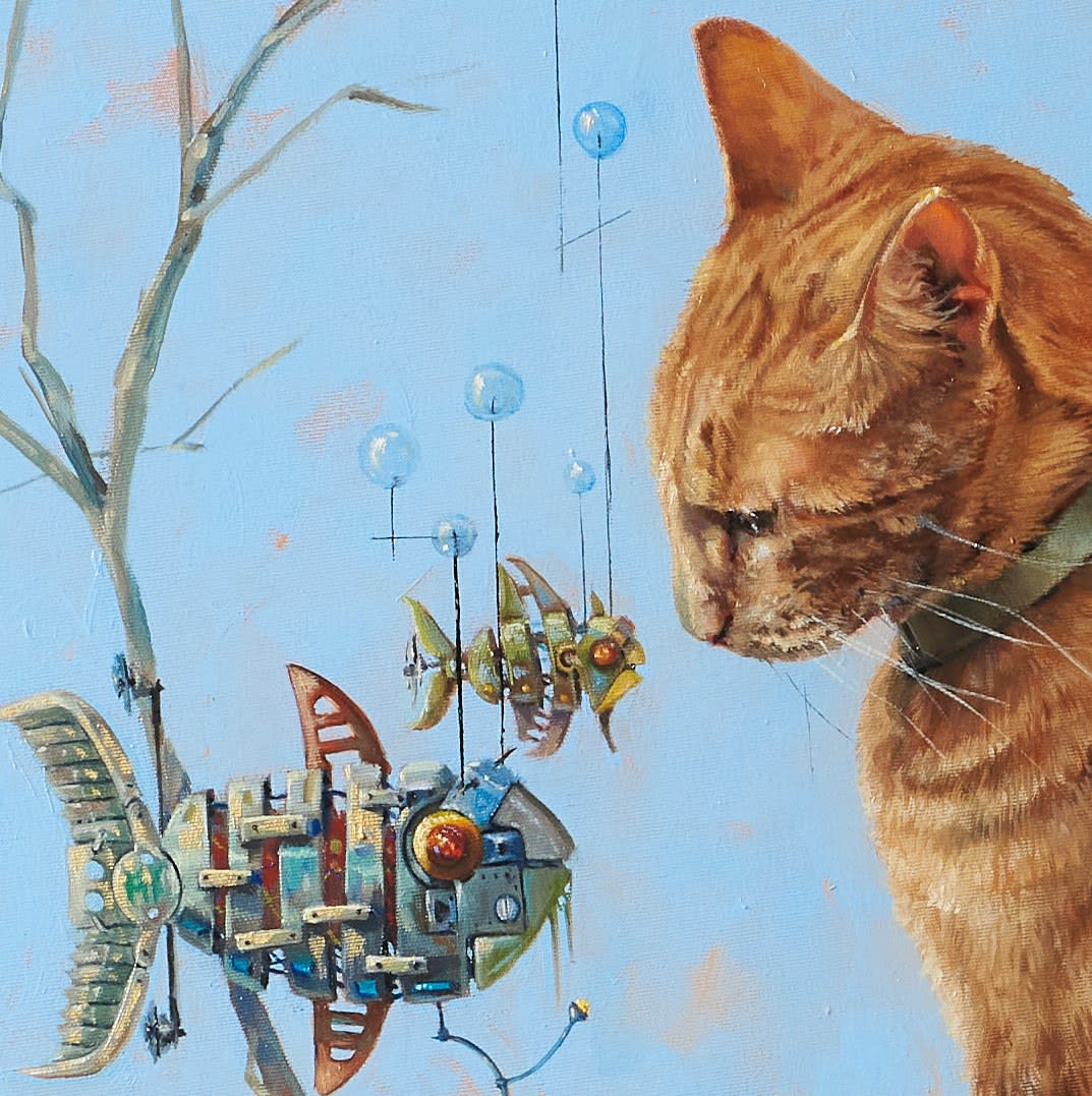 Manuel Luna, Gatos y peces conviven a veces (Cats and fish sometimes coexist), 2021