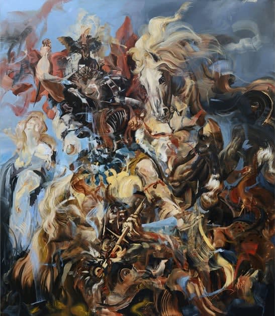 Dairo Vargas, St George and the Dragon after Rubens, 2019