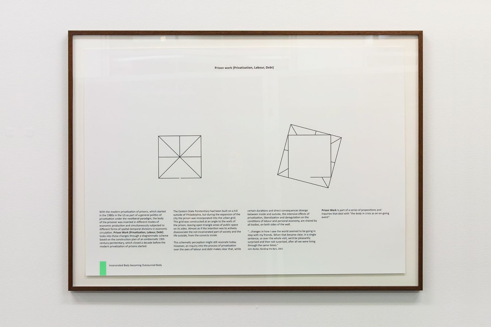 Falke Pisano, The Body in Crisis, Prints for Prison Work, 2013